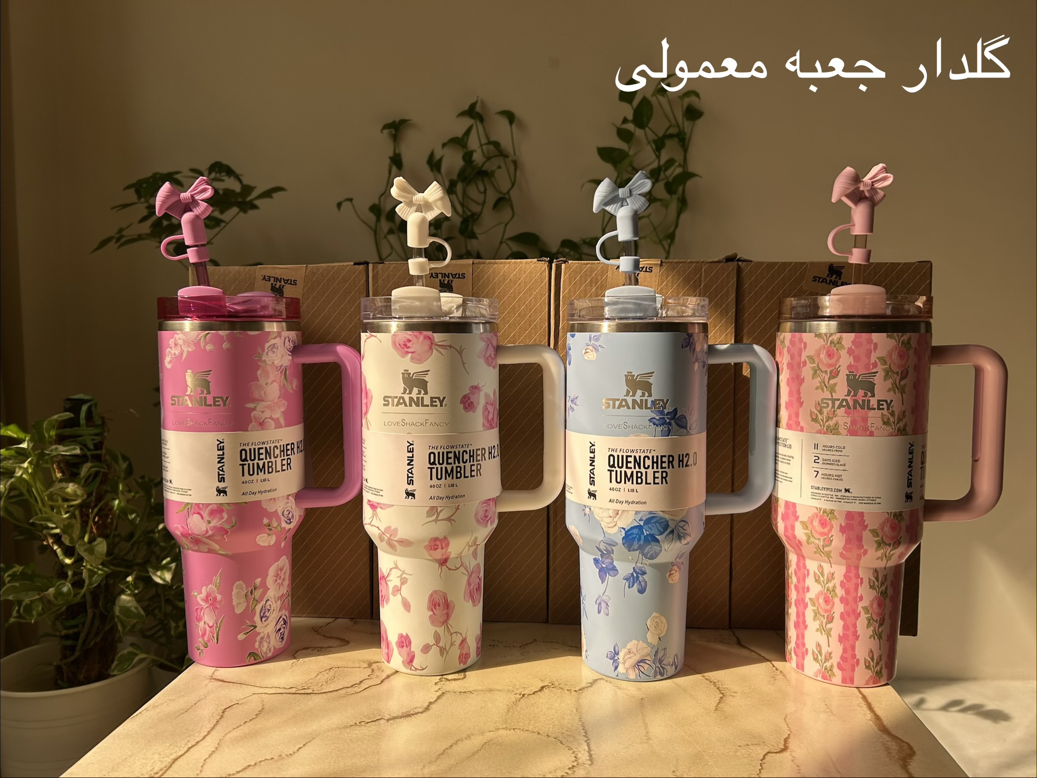 تراول ماگ استنلی گلدار